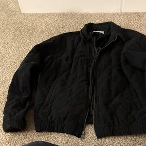 Urban Outfitters Black Puffer Quilter corduroy bomber Jacket